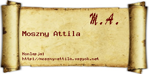 Moszny Attila névjegykártya
